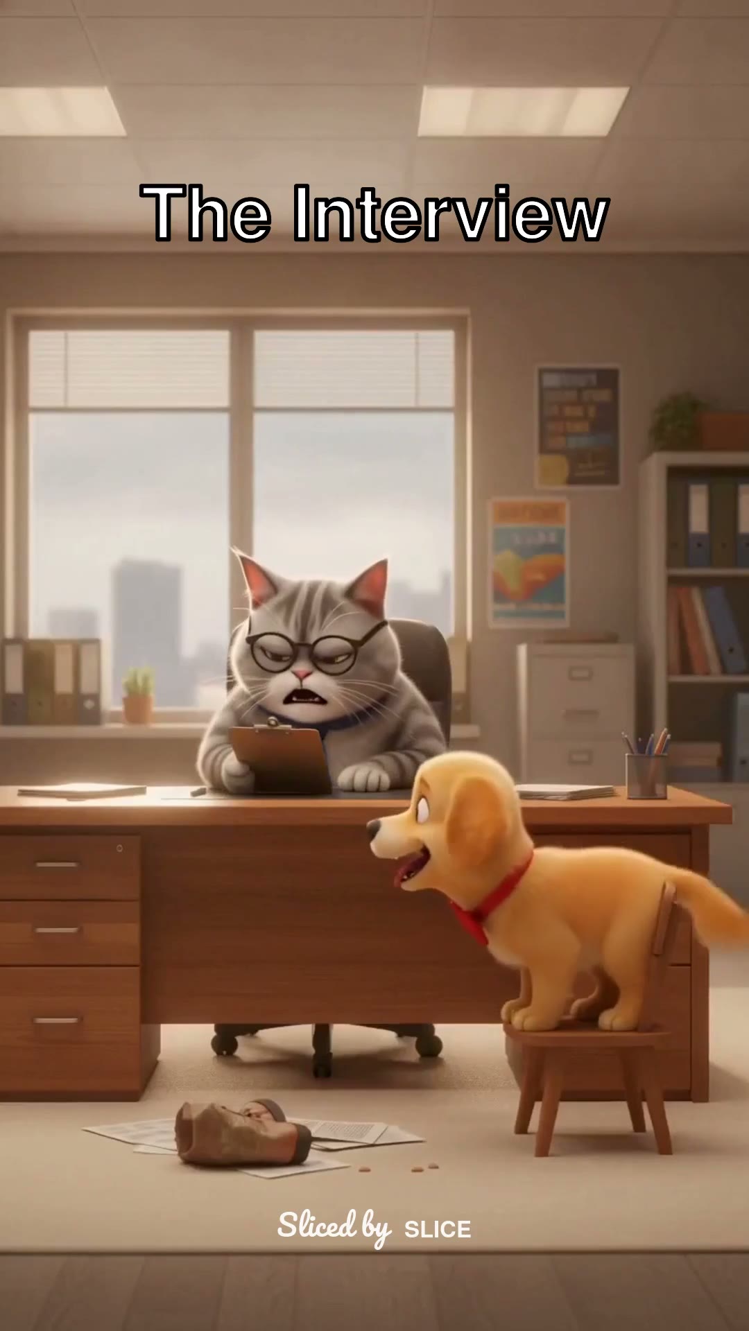 Cat Interviews Puppy For Pet Job